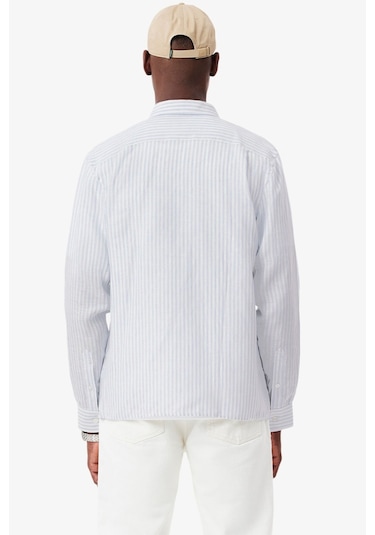 Lacoste Men's Regular Fit Blue Shirt Standart Kesim Erkek Gömlek Mavi