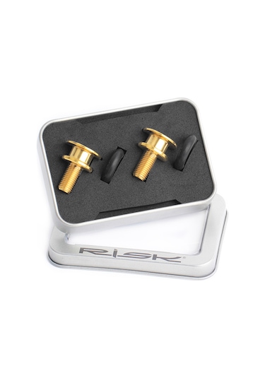 Hombey Titanium Alloy Bisiklet Krank Somunu, M8 15mm Kare Delikli Açısal Somun, Su Ve Toz Koruma, Yüksek Dayanıklılık - Yeni Altın Rengi Çok Renkli