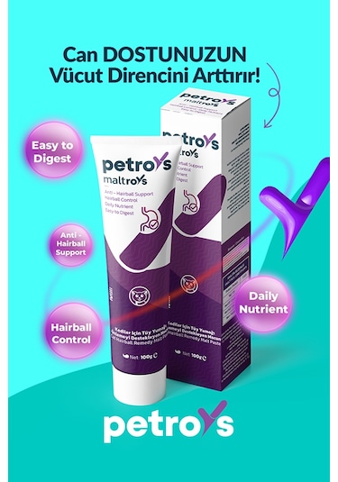Petroys Maltroys Tüy Yumağı Önleyici Malt Macun 100 G