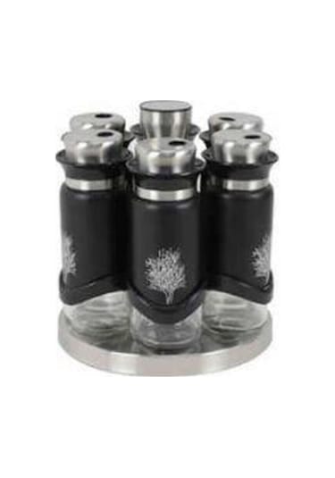 Neva N2988 Sweet Premium Çınar 6 Lı Baharat Seti Siyah