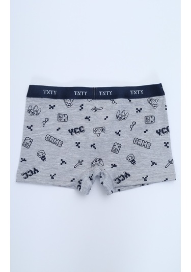 Toontoy Erkek Çocuk Çok Desenli 4lü Paket Boxer Çok Renkli