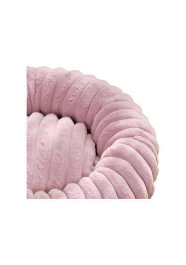 Homyl Kedi Yatağı Yuvarlak Peluş Yatak Evcil Hayvan Yastığı