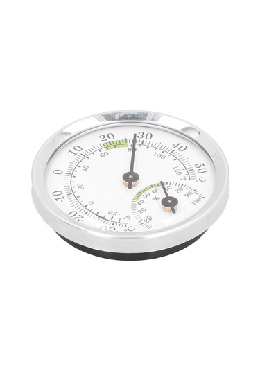 Dofolink Alüminyum Plastik Mini Termohigrometre -30 50 C 2% Rh Doğruluk, Seralar İçin, Sigara Kutuları, Jakuzi Odaları, Pilli Olmayan, Yeşil-gümüş