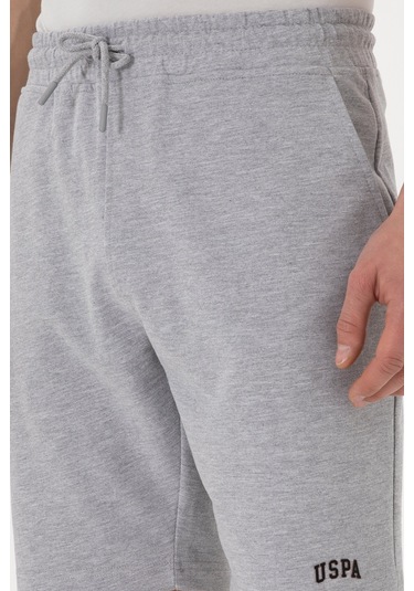 U.s. Polo Assn. Erkek Gri Melanj Şort Örme 50305933-vr086 GRI MELANJ