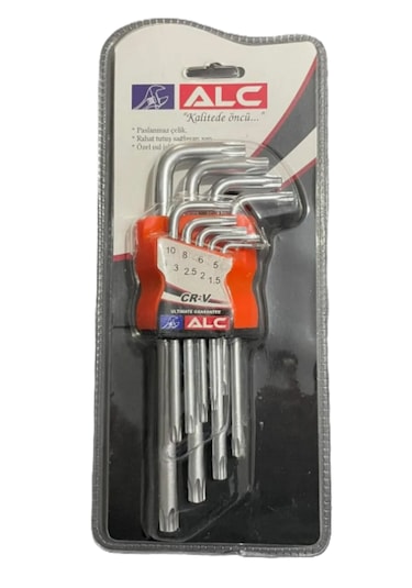 Alc 9 Parça Torx Yıldız Alyan Seti