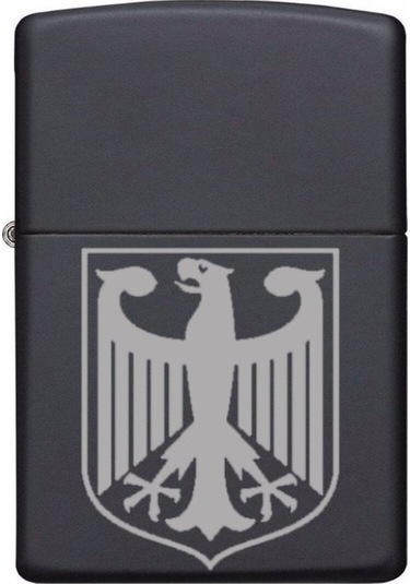 Wehrmacht Alman Eski Madalya Lazer Silinmez Resimli Benzinli Çakmak Hediye İsim Yazılır Siyah