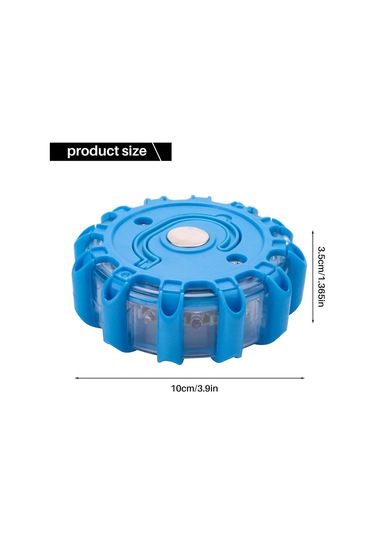 Süper Parlak 15 Led Yuvarlak Uyarı Işığı Acil Durum Yanıp Sönen Uyarı Işığı Yuvarlak Araba Tavan Polis Lambası