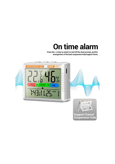 Homyl Sıcaklık Ve Nem Ölçer Hafif İç Mekan Turuncu-kedi