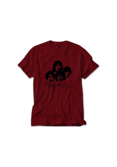 Pink Floyd Group Kırmızı Tişört-Kırmızı