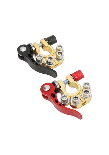 Moveevo Parlak Bakır Akü Terminali, Hızlı Bağlan-kaldır Fonksiyonu, 45-200ah Evrensel Uyum, 17-18.2mm + 16-17.2mm - Çapı