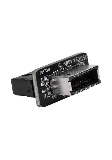 Yaleker Anakart Usb3.0/3.1 19p/20p'den Type-e'ye 90 Derece Dönüştürücü, Önden Tip-c Portu, 10gbps Hız, Kararlı Sinyal, Sürücü Gerektirmez