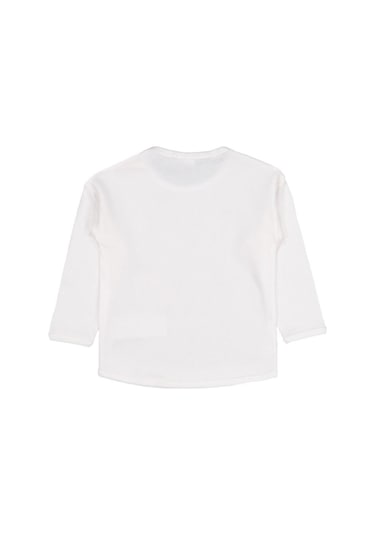 Civil Baby Cute Çiçek Baskılı 6-18 Ay Sweatshirt - Ekru