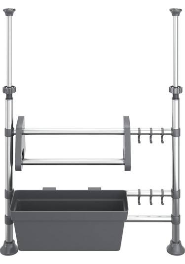 Vidaxl Ayarlanabilir Mutfak Saklama Alüminyum -