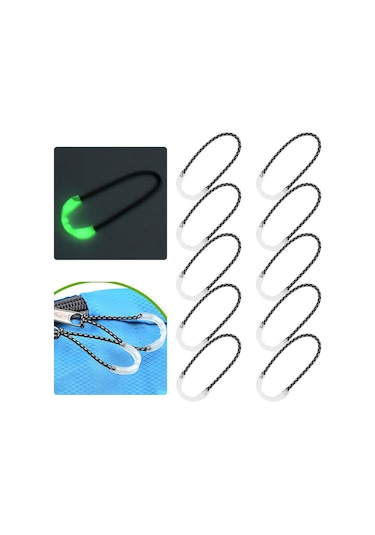 Luckstone Slpj 10 Adet Kamp Aydınlık Fermuar Çektirme Sırt Çantası Fermuar Uzatma Halat Çok Fonksiyonlu Dış Ortam Aracı Çok Renkli