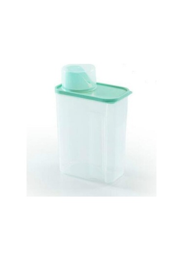 Sones 3l Ev Plastik Şeffaf Çamaşır Tozu Saklama Kutusu Saklama Kabı Yeşil