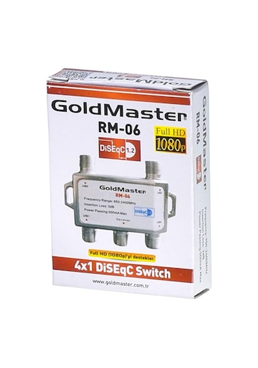 Goldmaster 4x1 Diseqc Switch Rm-06