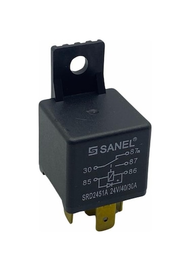 Sanel 24v Röle 5 Uçlu 10/20 A Diotlu 30-85-86-87-87a