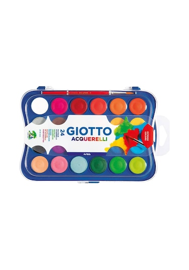 Giotto Sulu Boya 24 Renk Çap 30 mm 352400