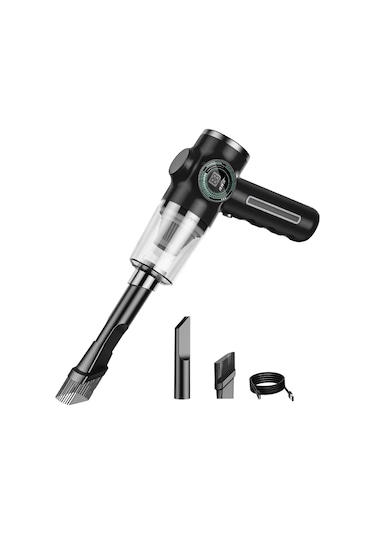 Suntek Araba Için Mini El Tutulan Şarj Edilebilir Silgi, Siyah Siyah