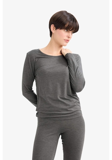 Defacto Bisiklet Yaka Uzun Kollu Üst-fall İn Love F5032ax25wnar198 Antrasit-ar198