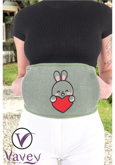 VAVEY Termojel Hediyeli Yeni Nesil Sıcak Soğuk Regl Kemeri Tavşan Yeşil