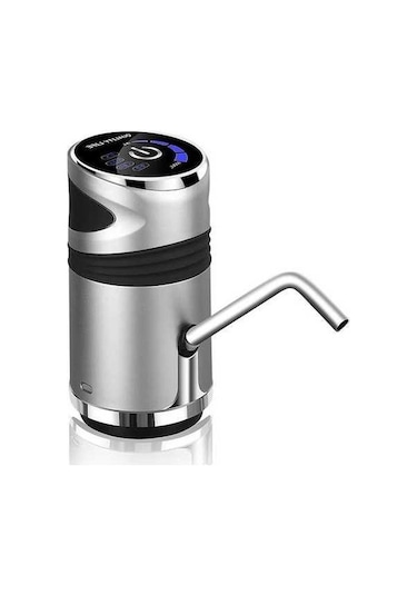 Novahub Paslanmaz Çelik Şarjlı Damacana Su Pompası Gri