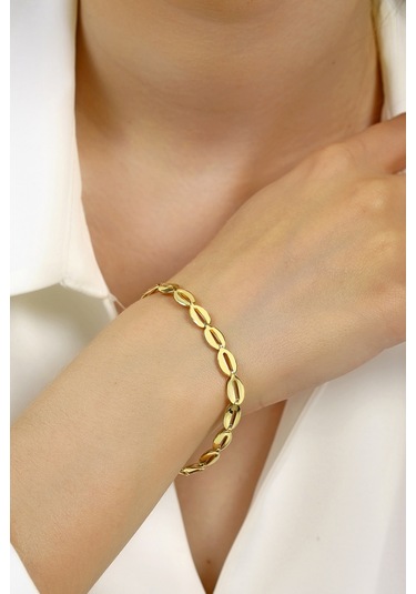 14 Ayar Altın Badem Bileklik Sarı Altın