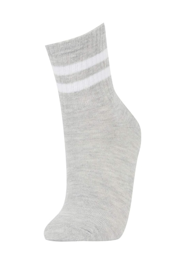 DeFacto Kız Çocuk 5'li Pamuklu Uzun Çorap -  Y5031A6NSKR1