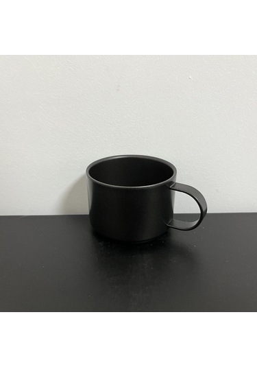 Pazly Açık Kahve Fincanı Yeniden Kullanılabilir 100 Ml Siyah Kahve Fincanı Siyah