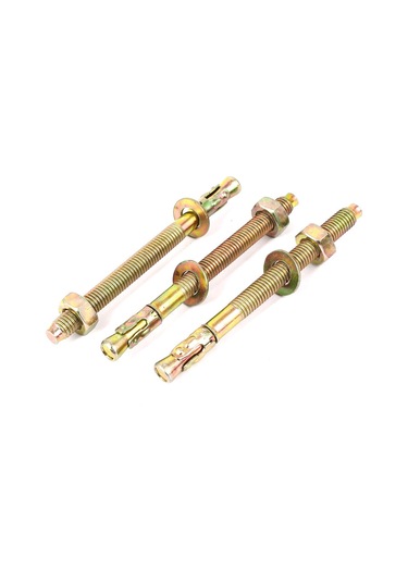 Iıvverr Sarı Çinko Kaplama Genişleme Cıvatası Ankrajları Gecko Araç Tamir Eki Cıvataları M10x120mm 3 Pcs M5 x 10 MM