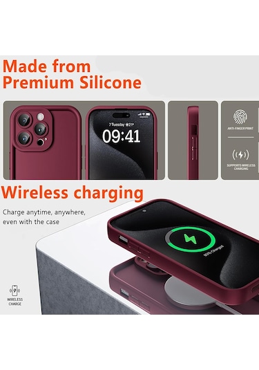 İphone Uyumlu 13 / İphone Uyumlu 14 Kılıf Viera Seri Silikon Kapak Krem