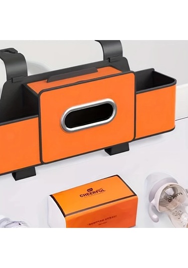 Chuangyinshop Siyah Araç Koltuğu Arkası Sünet Deri Çok Amaçlı Saklama Kutusu