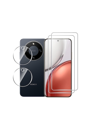Honor Magic 8 Lite Esnek Nano Kamera Lens Koruyucu 2 Adet Şeffaf
