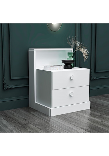 Life Komodin Beyaz Beyaz