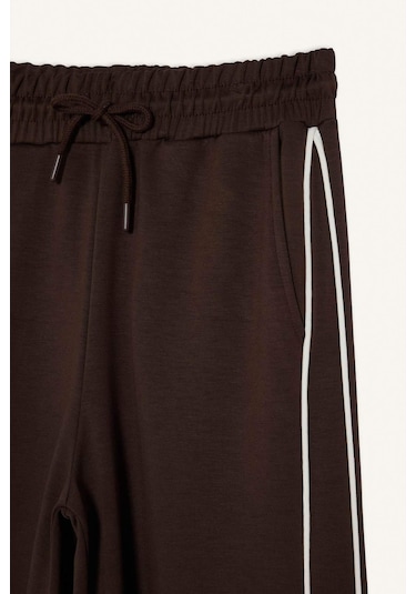 Defacto Straight Fit Cepli Düz Paça Eşofman Altı D6668ax25aubn192 Kahve-bn192
