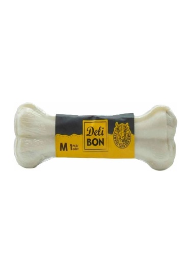 Dlbn Köpekler İçin Deri Pres Kemik Beyaz 15 Cm