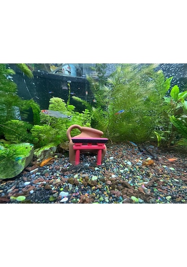 Mini Tapınak Evi Suya Batan Akvaryum Dekoru