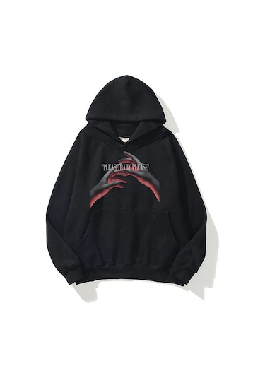 Hırsch Unisex Please Baby Sweatshirt Siyah SIYAH
