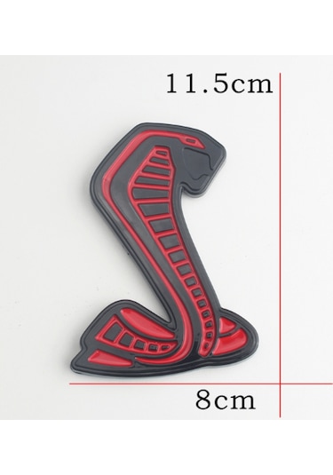 Ford Mustang Shelby Kobra Yeni Nesil Bagaj 3M 3D Krom Metal Logo