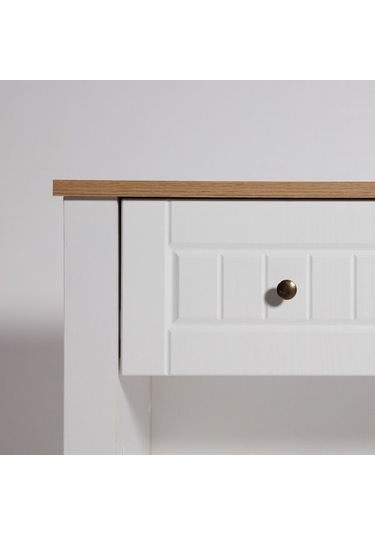 Just Home Mona Dresuar - Beyaz / Sepet - 83x38x90 Cm Beyaz / Sepet Beyaz