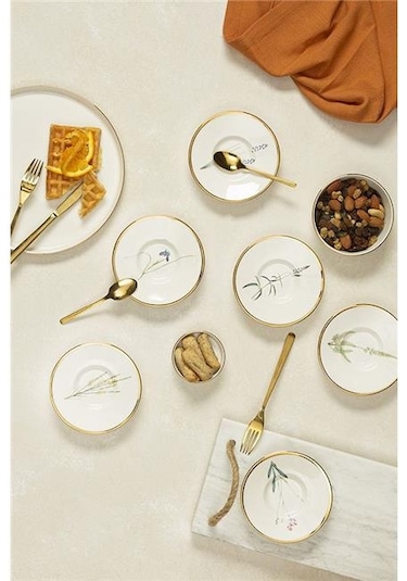 Porland Botanical 6lı Çay Tabağı 11cm