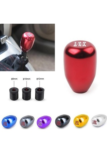 Evrensel Yarış 5 Hız Veya 6 Hız Araba Vites Topuzu Manuel Otomatik Vites Topuzu Vites Kolu Rengi: 5s Mor