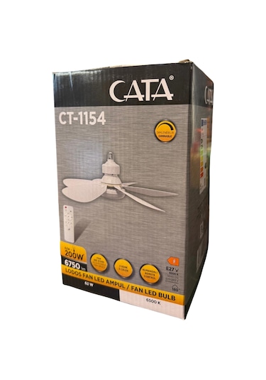 Cata Ct-1154 Lodos Fan Led Ampul 62w Beyaz Işık 1 Adet