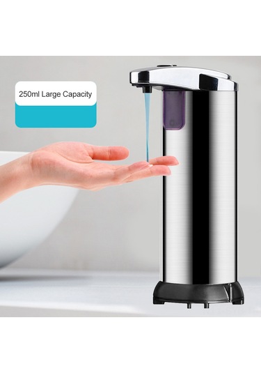 Symbee Otomatik Sensörlü Köpük Sabunluk, 250ml Gümüş, Temassız Hijyen Sağlar, Pil Dahil Değil Diğer