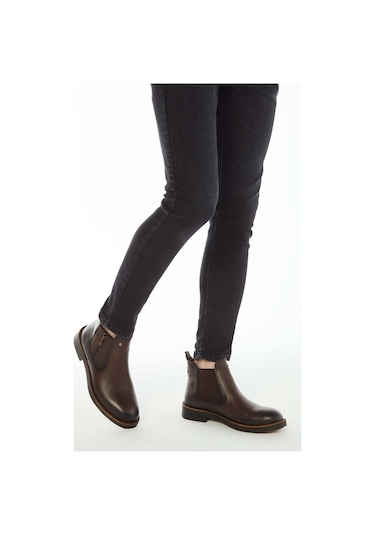 Tamer Tanca Erkek Hakiki Deri Kahverengi Floter Casual Bot 572 1727 B ERK BOT Kahverengi