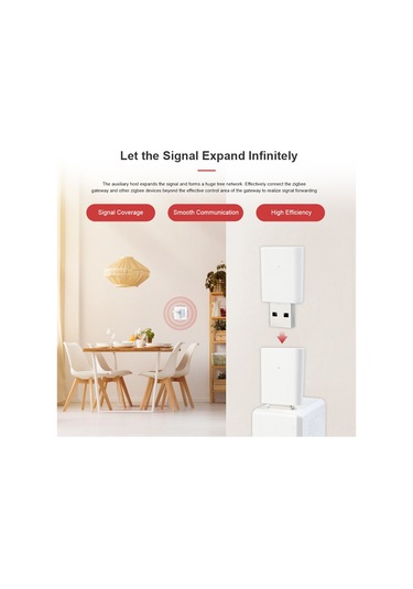 Youtek Tuya Zigbee Ağ Geçidi Usb Tekrarlayıcı - Sinyal Genişletici, 15-20m Kapsama, Akıllı Cihaz Entegrasyonu, Tuya Uygulaması İle Kontrol