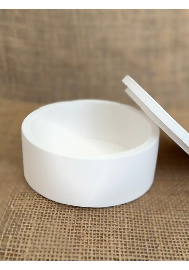 Kapaklı Dekoratif Yuvarlak Saklama Kutusu, Yuvarlak Obje, Ev Dekoru