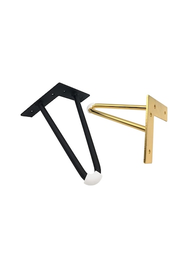 Sones Lh-s0006 Metal Mobilya Destek Ayakları, Yükseklik: 25cm Siyah Altın