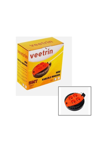 3mt Mini Makaralı Uzatma Kablo 3x1.5mm 5365 Diğer