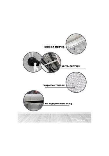 Ranelona Ürün: Teflon Örtücü - Ütü Masası Açıklama: Çok Amaçlı Teflon Ütü Masası Örtüsü Malzeme: Teflon Kullanım Gri